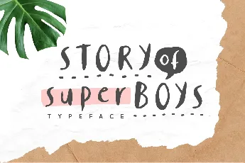 Story of Super Boys font