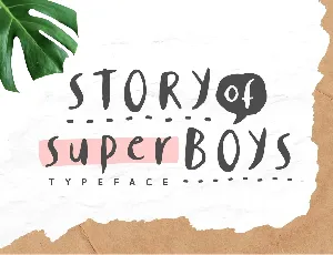 Story of Super Boys font