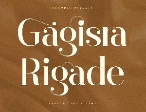 Gagisra Rigade font