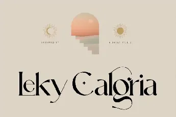 Leky Calgria font