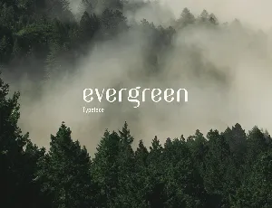 Evergreen Typeface font