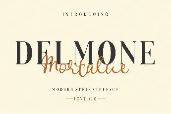 Delmone & Mortalue font