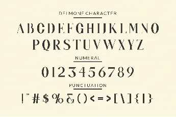 Delmone & Mortalue font