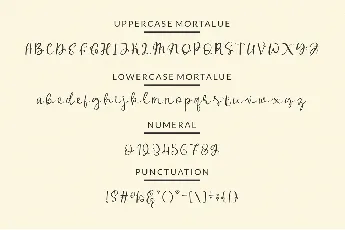 Delmone & Mortalue font