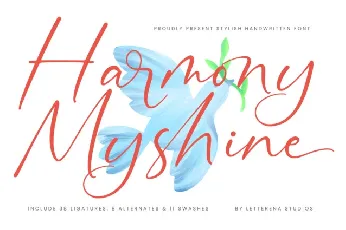 Harmony Myshine font