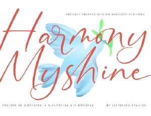 Harmony Myshine font