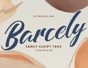 Barcely Fancy Script font