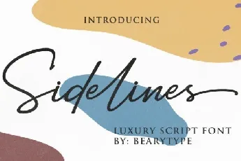 Sidelines Luxury Script font