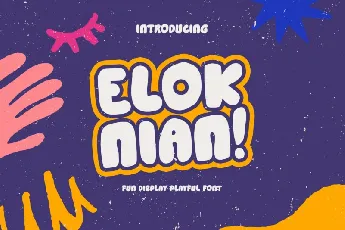 Elok Nian Display font