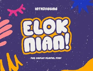 Elok Nian Display font