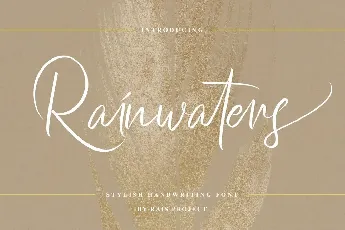 Rainwaters Demo font