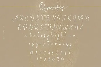 Rainwaters Demo font