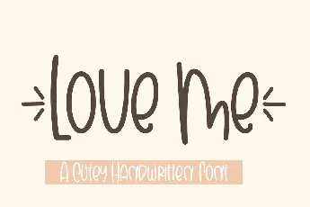 Love Me font