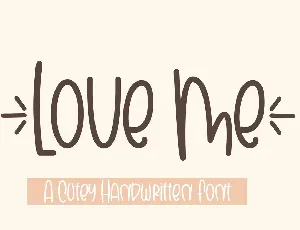 Love Me font