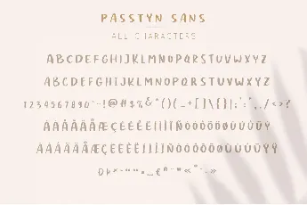 Passtyn Sans font