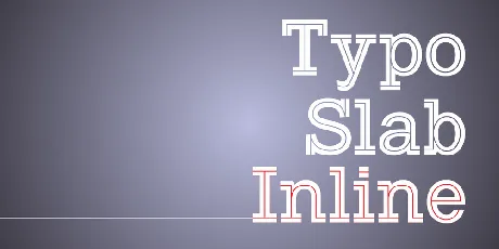 Typo Slab Inline Demo font