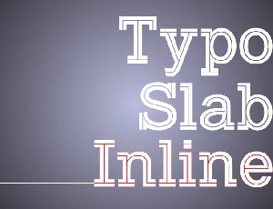 Typo Slab Inline Demo font