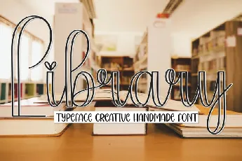 Library Script Typeface font