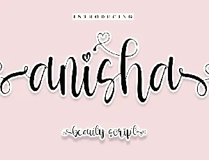 Anisha font