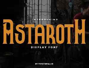 Astaroth Serif Display font