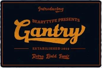 Gantry Retro Bold font