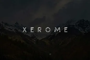 Xerome Display Typeface With Webfont