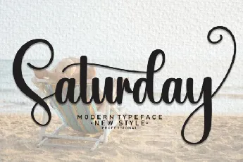 Saturday Script Typeface font