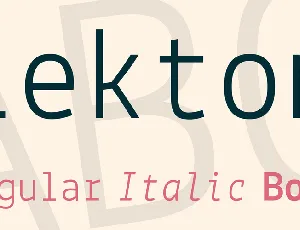 Lekton font