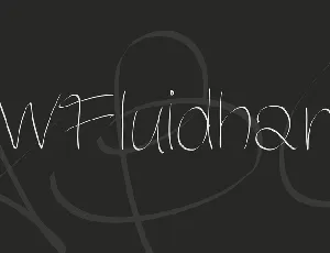 PWFluidhand font