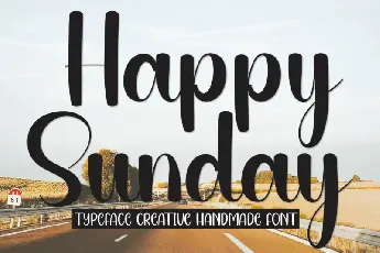 Happy Sunday Script font