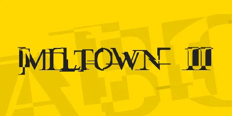 Miltown II font