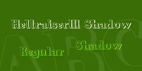 Hellraiser3 Shadow font