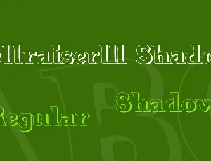 Hellraiser3 Shadow font