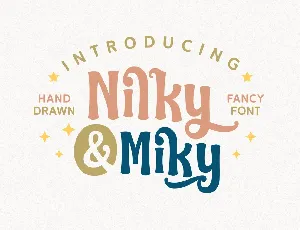 Nilky & Miky font