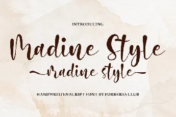 Madine Style font