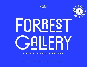 Forrest Gallery font