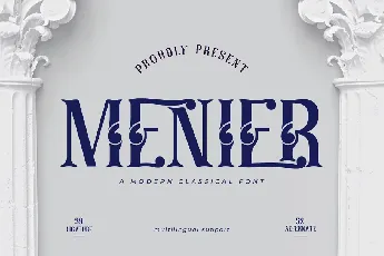 Menier font