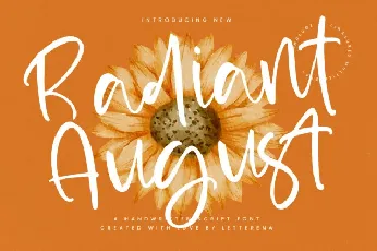 Radiant August font