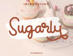 Sugarly Handwritten Monoline Script font