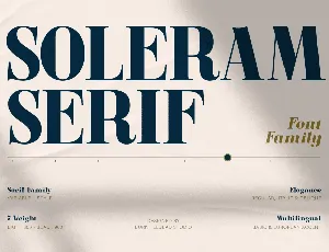 Soleram Demo font