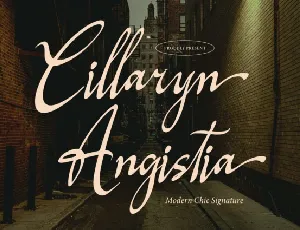 Cillaryn Angistia font