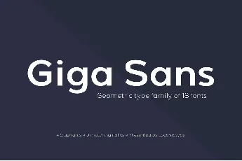 Giga Sans Family font