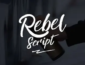 Rebel Script font