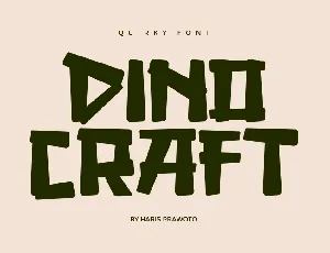 DINOCRAFT font