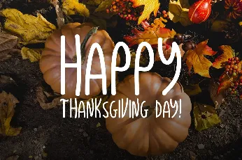 Thanksgiving font