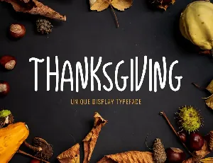 Thanksgiving font