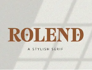 Rolend font