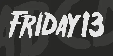 Friday13 font