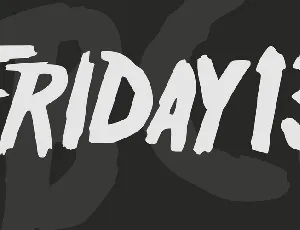 Friday13 font