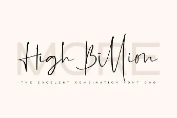 High Billion Duo font